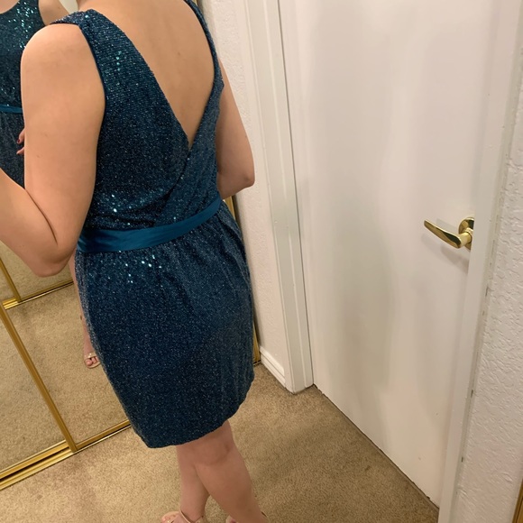 Express Dresses & Skirts - Express sequin sparkle dress w/ vneck back dress